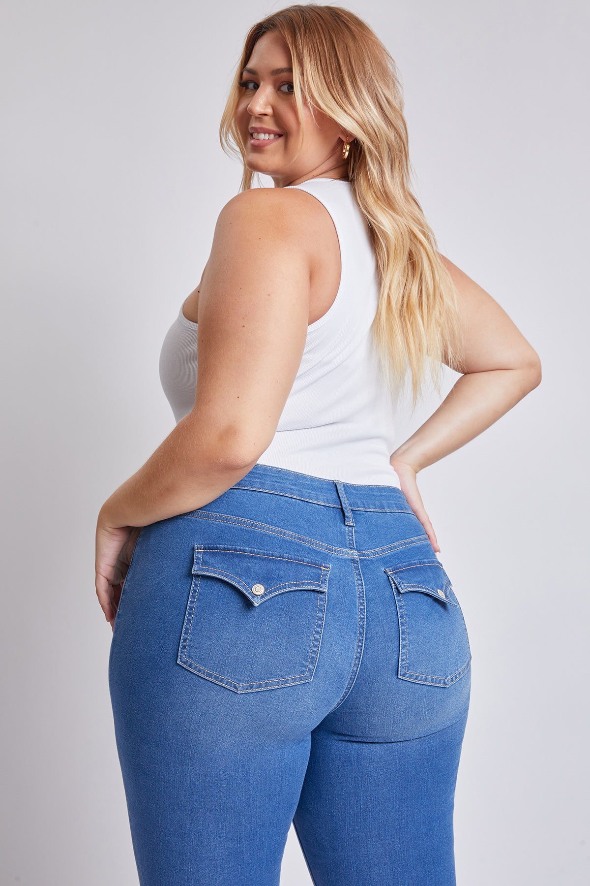 Missy Plus Size Sustainable Mid Rise Boot Cut Jeans