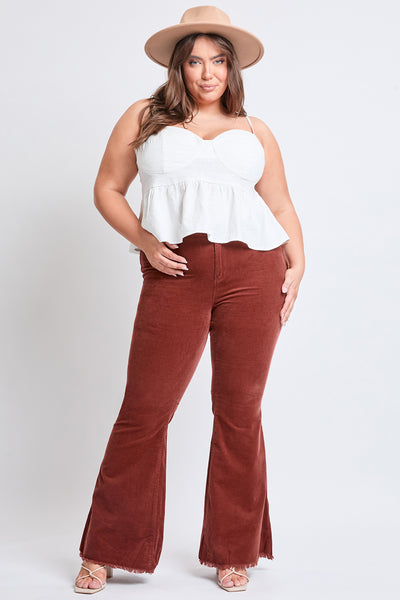 Junior Plus Size Chloe Tube Corduroy Flare , Pack Of 6