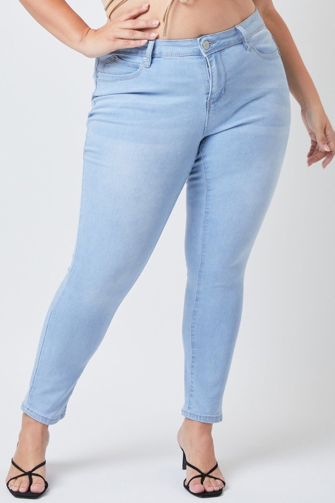 Junior Plus Wannabettabutt Mid-Rise Skinny Jean Made With Recycled Fibers , Pack Of 6