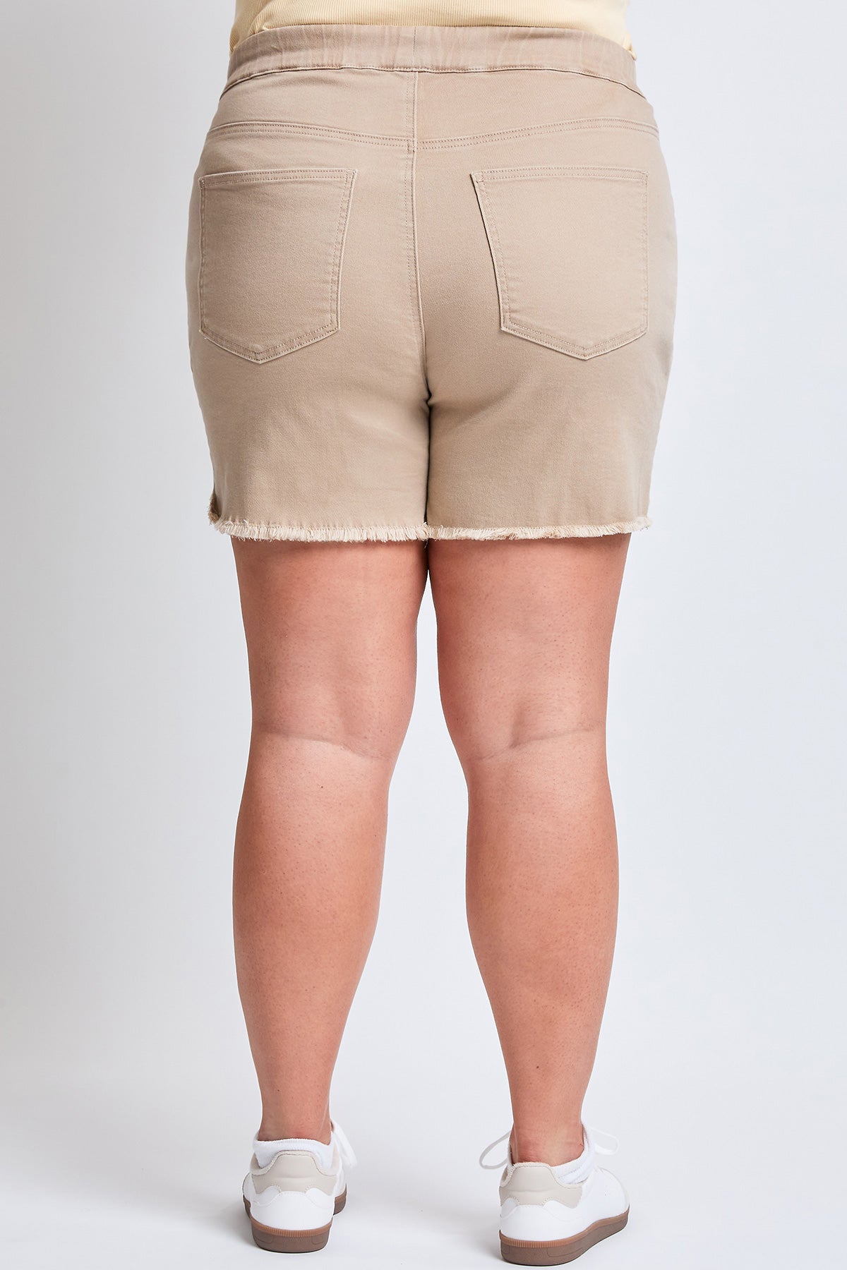 Plus Frayed Hem Pull-on Shorts,  Pack of 6
