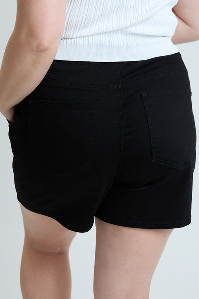 Plus Mid Rise Pull On Jogger Short With Porkchop Pockets, Pack of 6