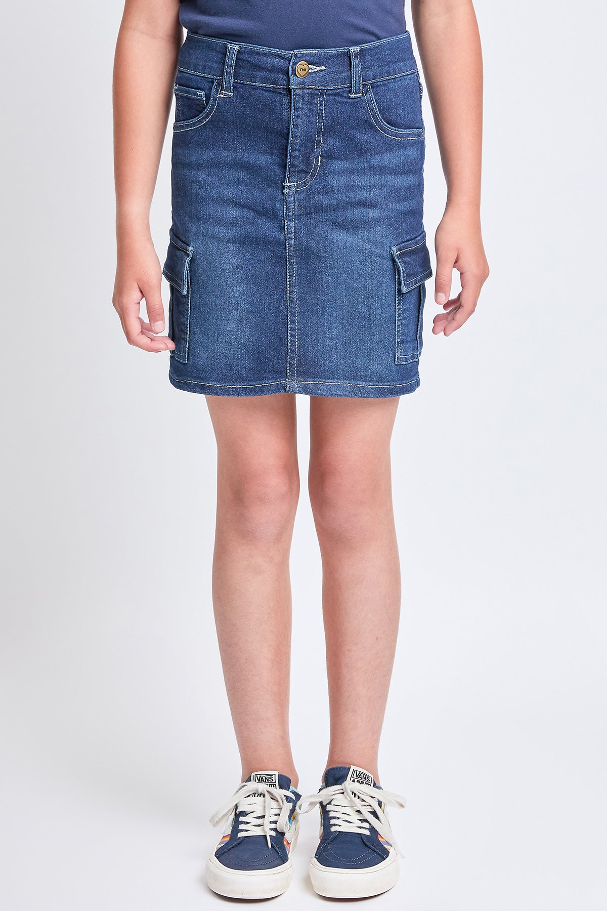 Girls Cargo Pocket Denim Skirt, Pack of 12