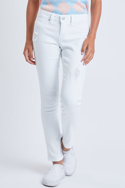 Girls Faux Front Pocket Skinny Jean, Pack of 12