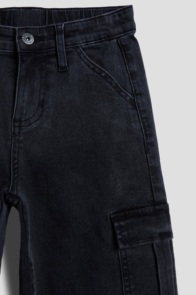 Girls Wide Leg Skater Cargo Jeans, Pack of 12