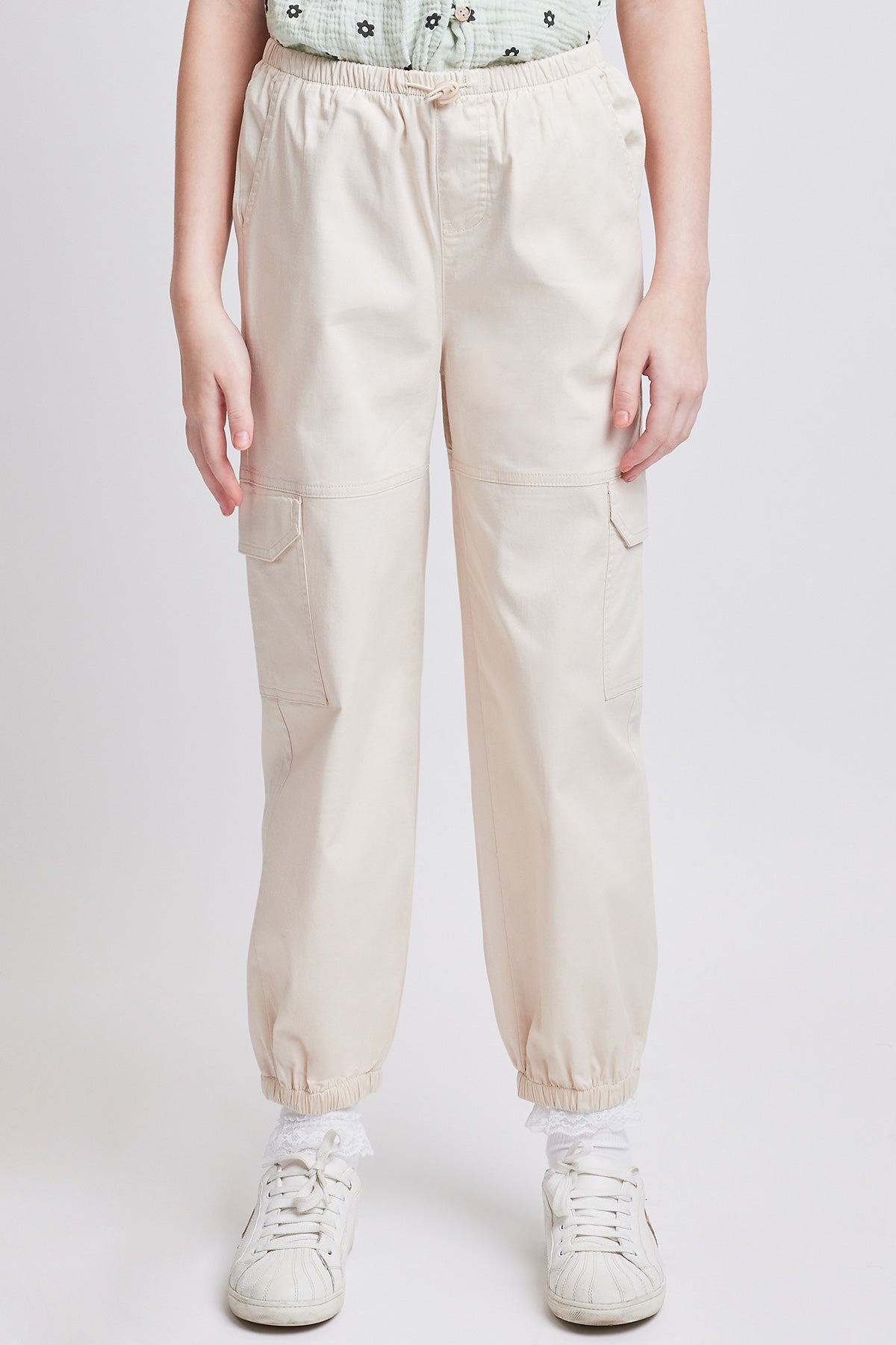 Girls Parachute Cargo pocket Jogger W/Elastic Wst, Pack of 6