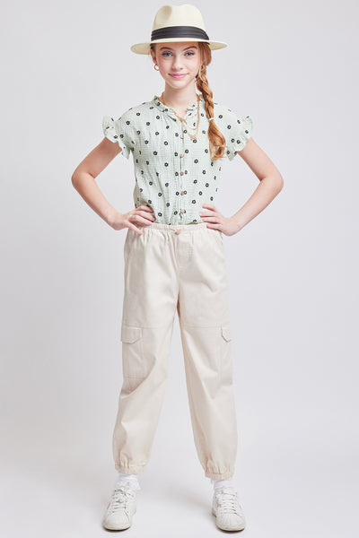 Girls Parachute Cargo pocket Jogger W/Elastic Wst, Pack of 6