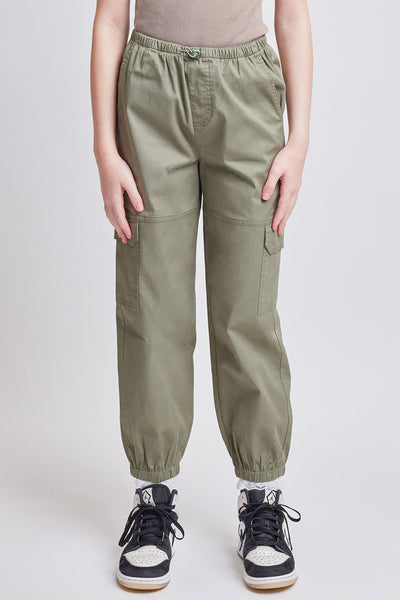 Girls Parachute Cargo pocket Jogger W/Elastic Wst, Pack of 6