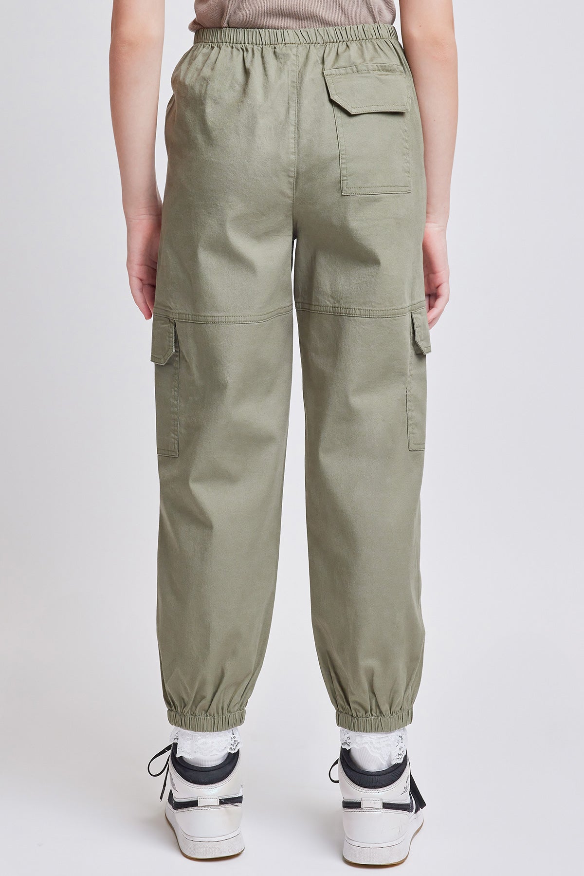 Girls Parachute Cargo pocket Jogger W/Elastic Wst, Pack of 6