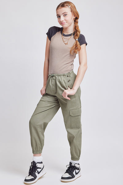 Girls Parachute Cargo pocket Jogger W/Elastic Wst, Pack of 6