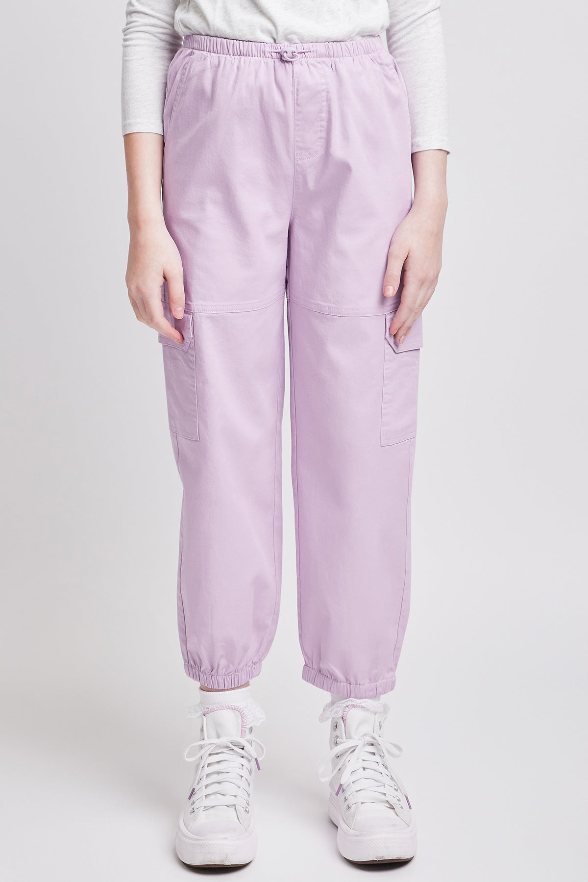 Girls Parachute Cargo pocket Jogger W/Elastic Wst, Pack of 6