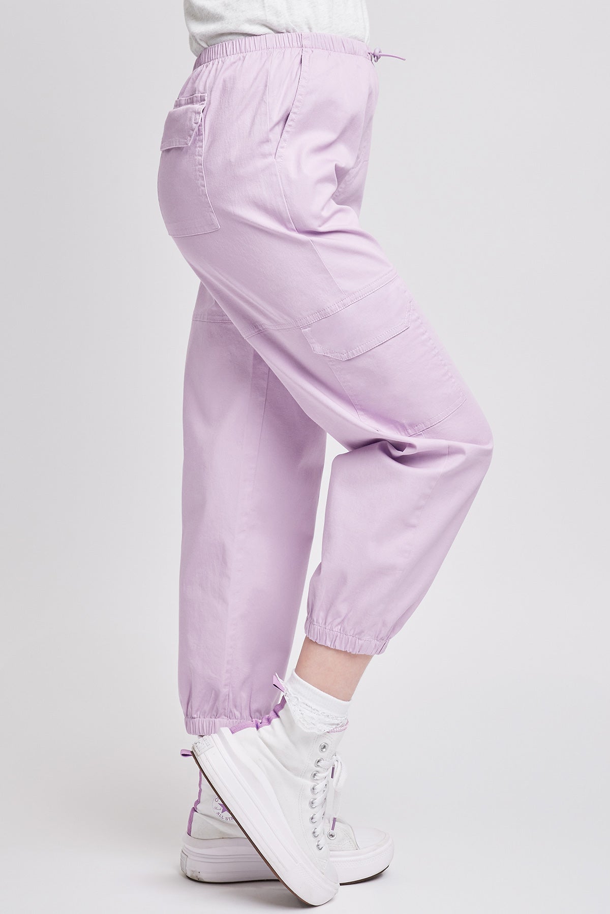 Girls Parachute Cargo pocket Jogger W/Elastic Wst, Pack of 6