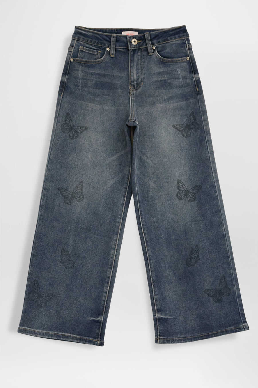 Girls Billie Butterfly Print Jeans, Pack of 12