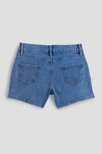 Girls Asymmetrical Denim Skort, Pack of 12