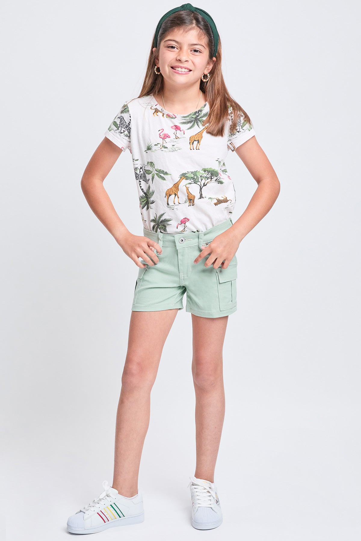 Girls Wide Leg Hickory Stripe Pant, Pack of 12