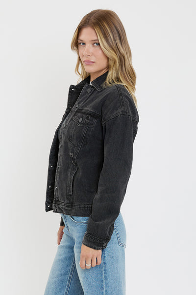 Oversized Boyfriend Denim Jacket , Pack Of 6