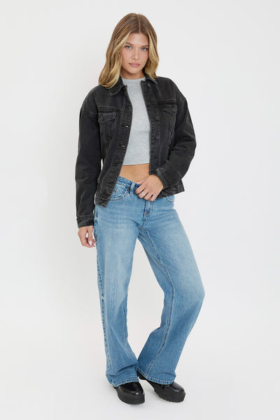 Oversized Boyfriend Denim Jacket , Pack Of 6