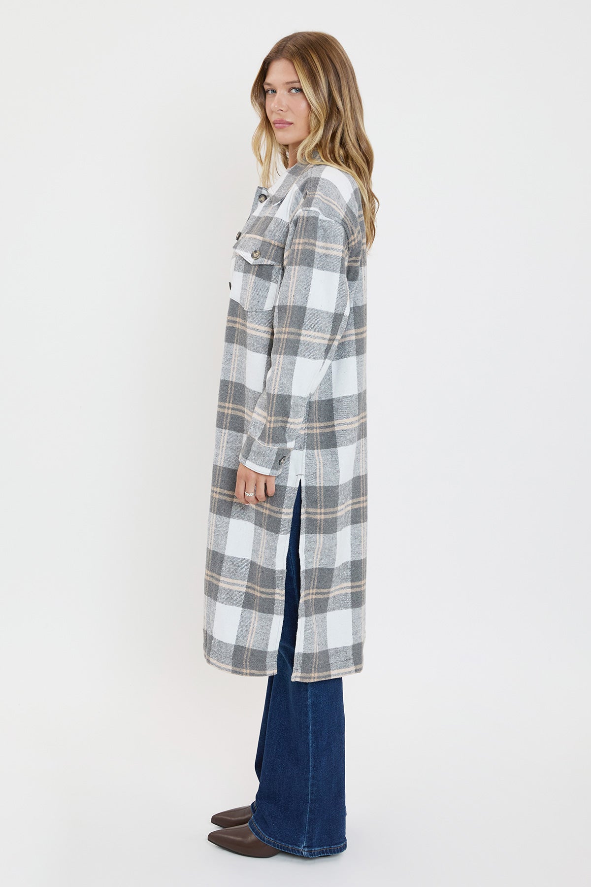 Plaid Shacket Duster, Pack of 6