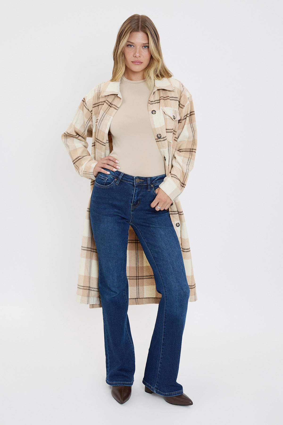 Plaid Shacket Duster, Pack of 6