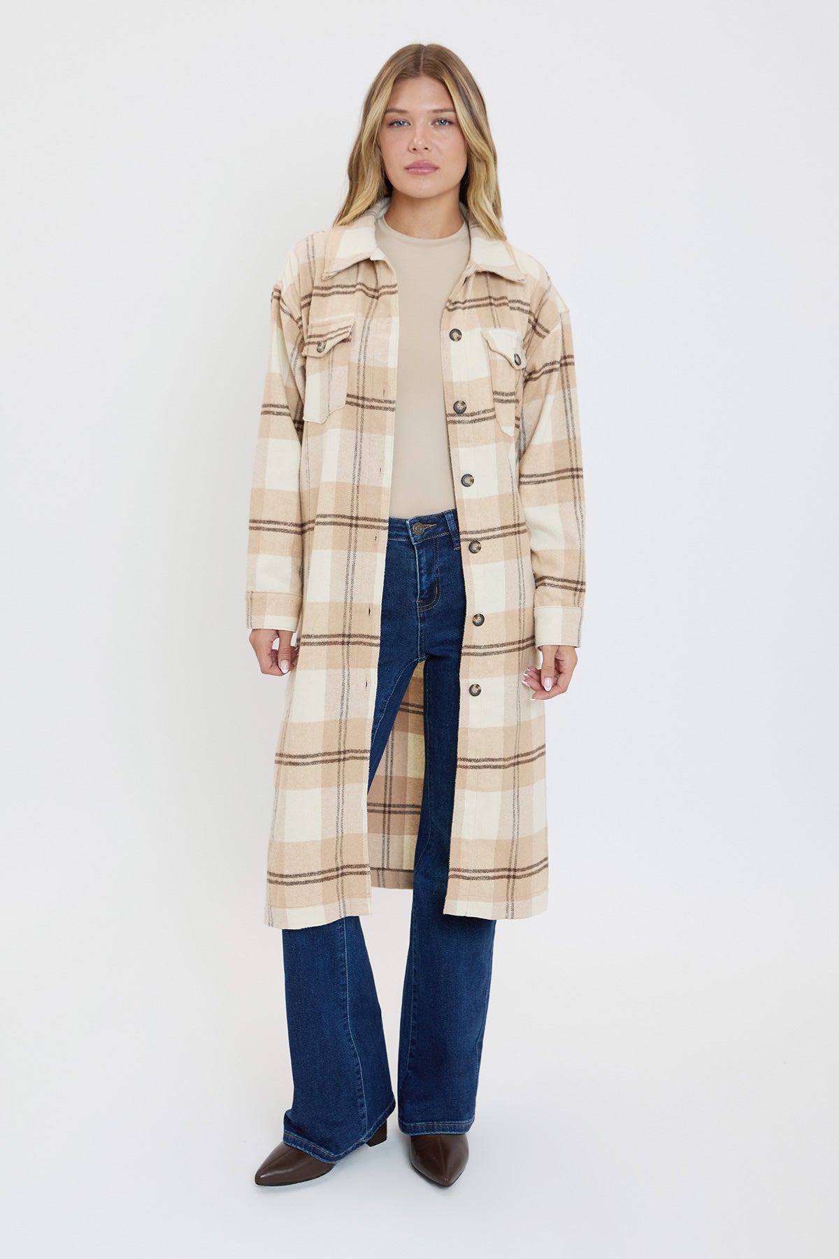 Plaid Shacket Duster, Pack of 6