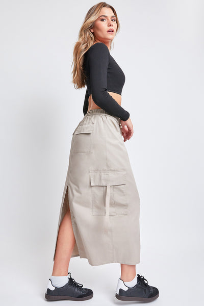 Junior Poplin Maxi Drawcord Cargo Skirt, Pack Of 6