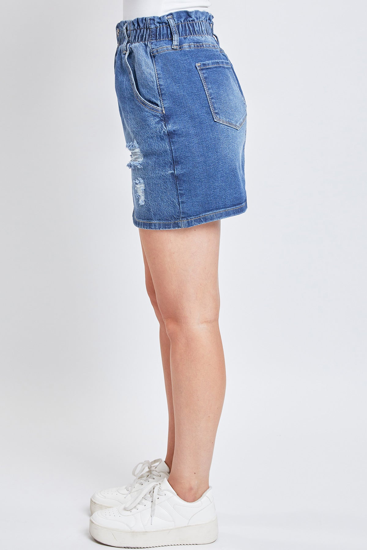 Junior Denim Skirt With Paperbag Waistband, Pack of 6