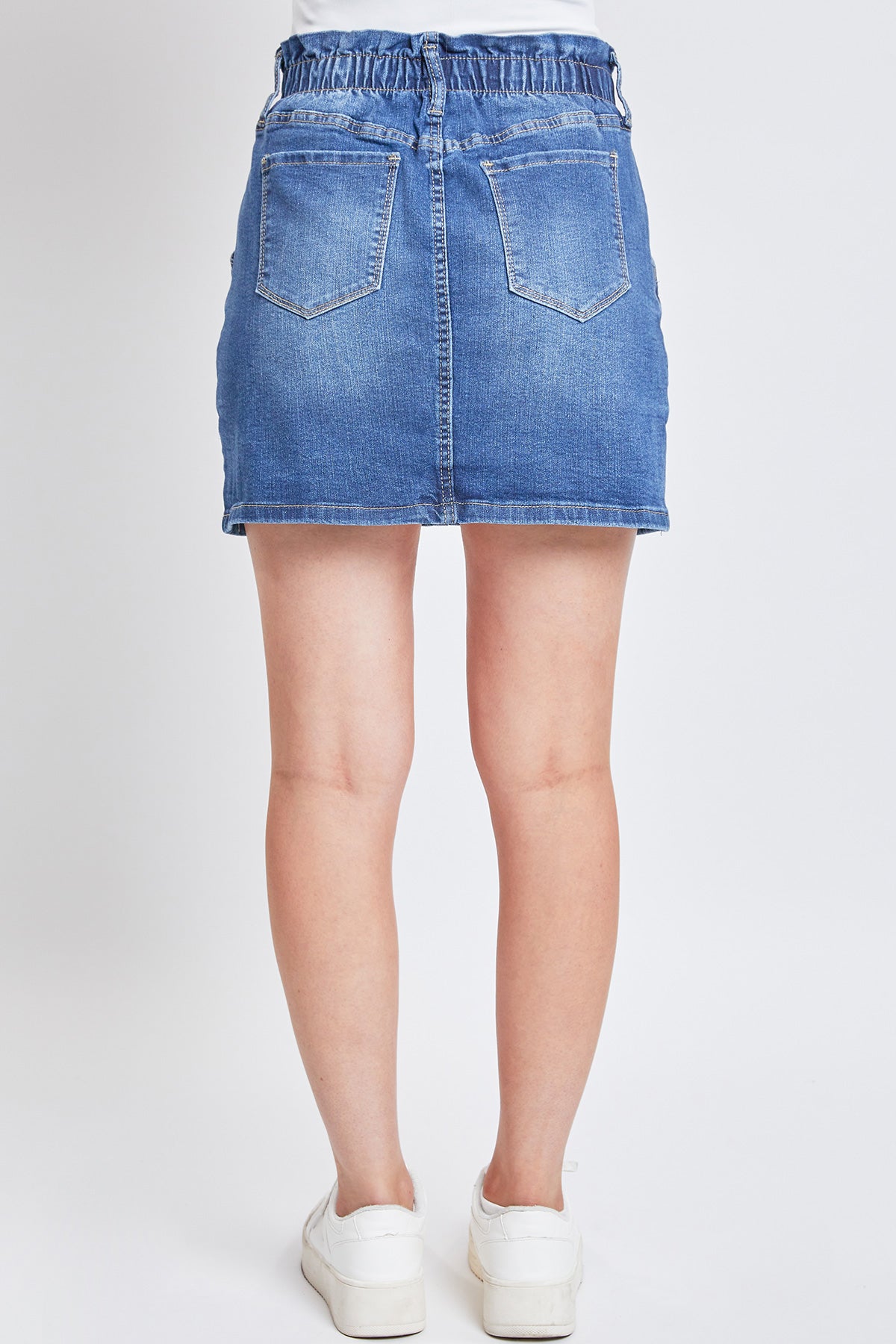 Junior Denim Skirt With Paperbag Waistband, Pack of 6