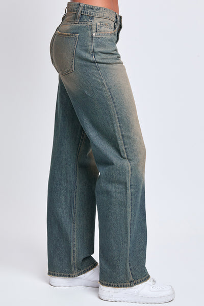 Junior High Rise Relaxed Wide Leg Light Weight Rigid Jeans, Pack of 12