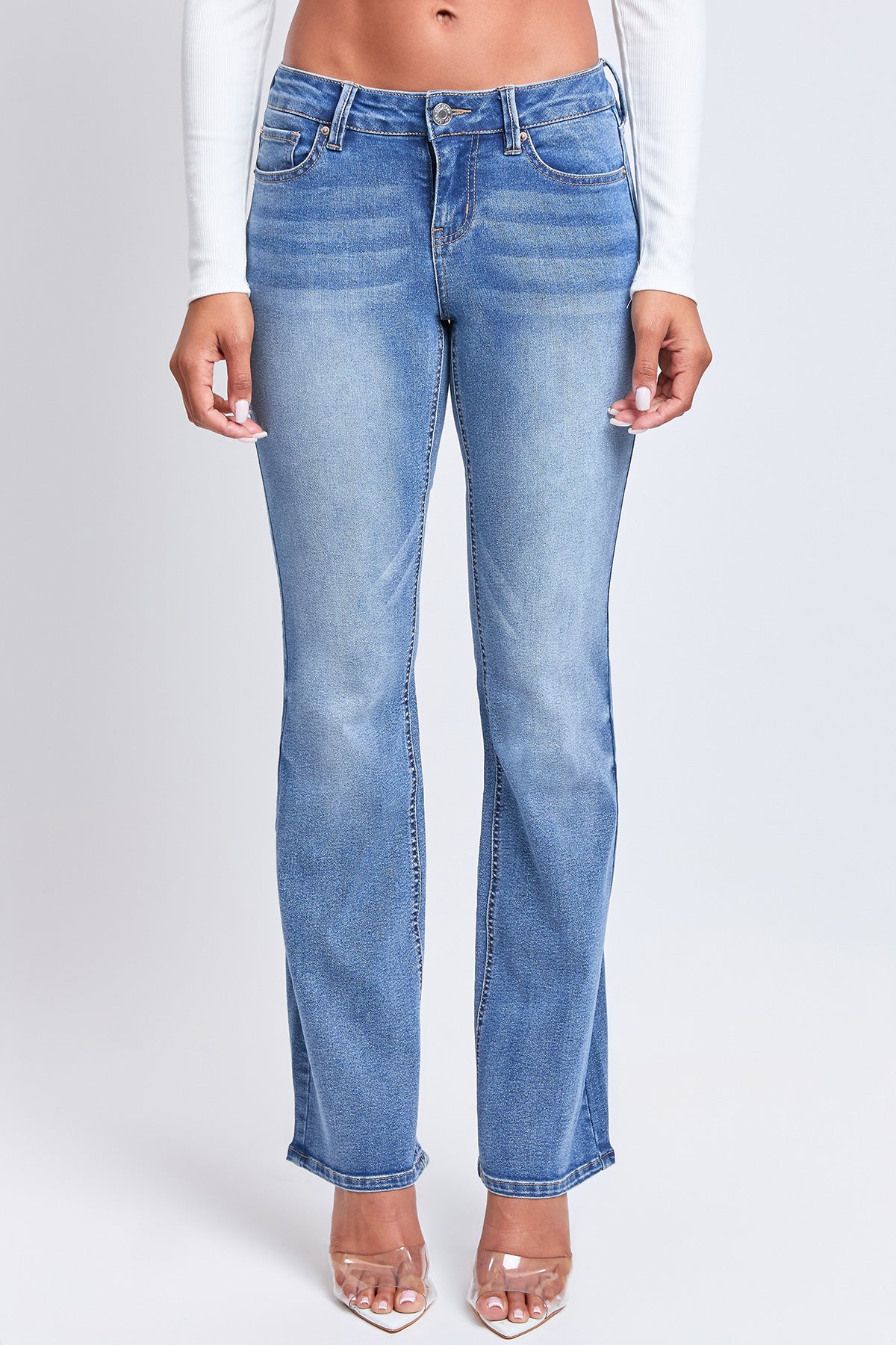 Junior Basic Low Rise Bootcut Jeans, Pack of 12