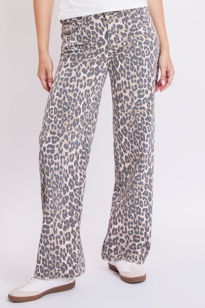 Low Rise Animal Print Wide Leg Pant, Pack of 12 from YMI Low Rise Animal Print Wide Leg Pant, Pack of 12 from YMI