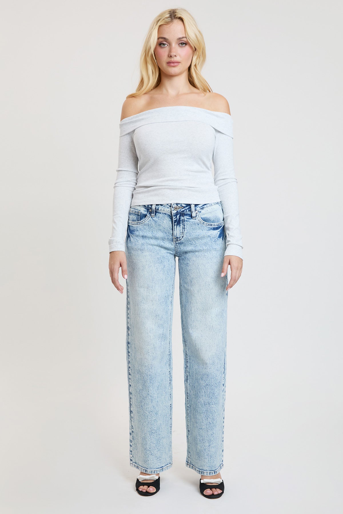 Low Rise Brittany Wide Leg Jeans , Pack of 12