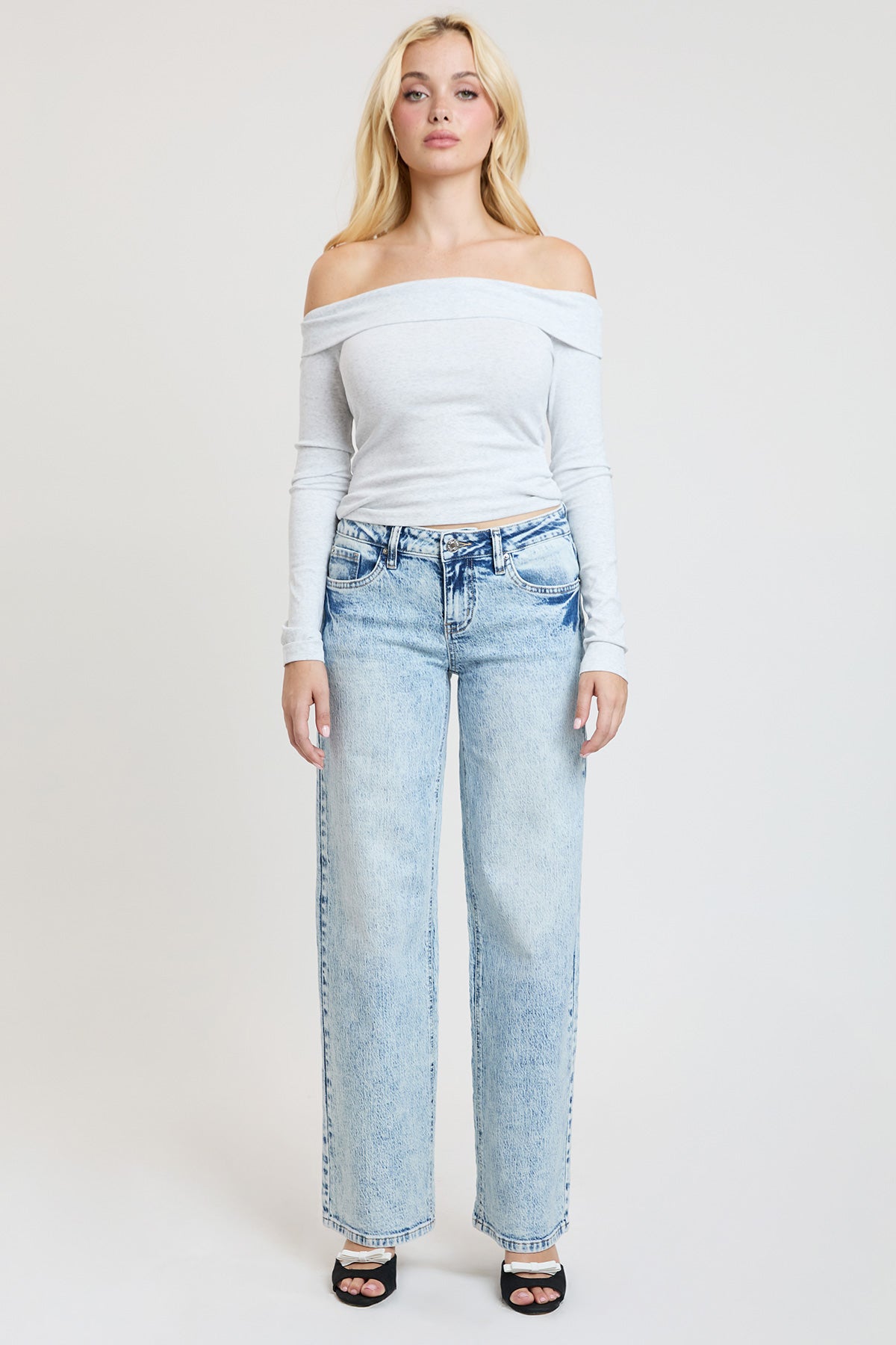 Low Rise Brittany Wide Leg Jeans , Pack of 12