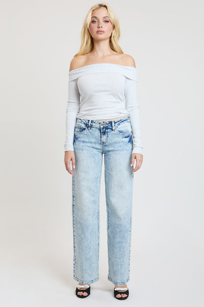 Low Rise Brittany Wide Leg Jeans , Pack of 12