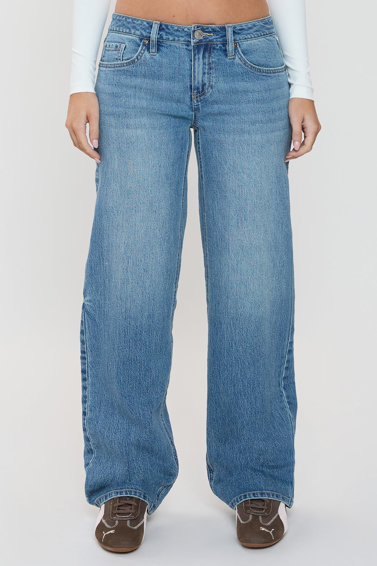 Low Rise Brittany Wide Leg Jeans , Pack of 12