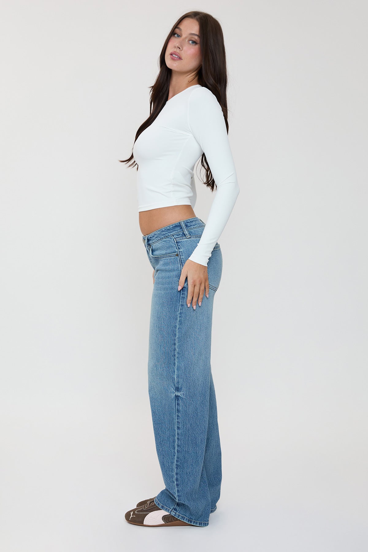 Low Rise Brittany Wide Leg Jeans , Pack of 12