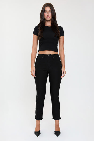High Rise Hyperstretch Cropped Straight Pants, Pack of 6
