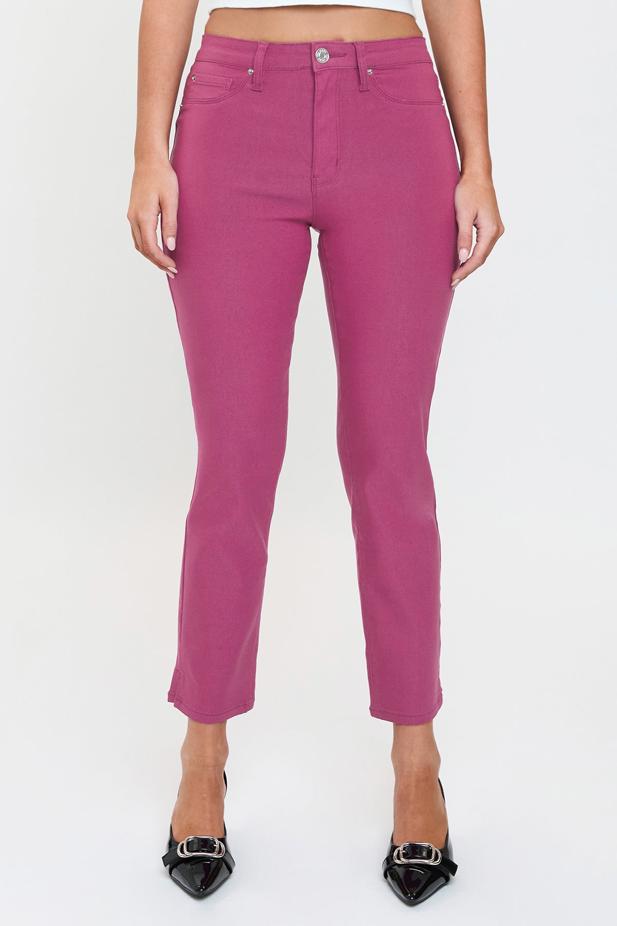 High Rise Hyperstretch Cropped Straight Pants, Pack of 6