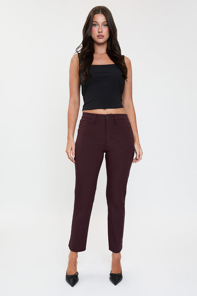 High Rise Hyperstretch Cropped Straight Pants, Pack of 6