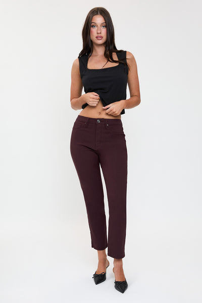High Rise Hyperstretch Cropped Straight Pants, Pack of 6
