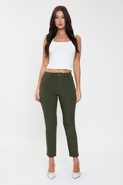 High Rise Hyperstretch Cropped Straight Pants, Pack of 6