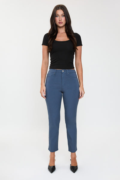 High Rise Hyperstretch Cropped Straight Pants, Pack of 6