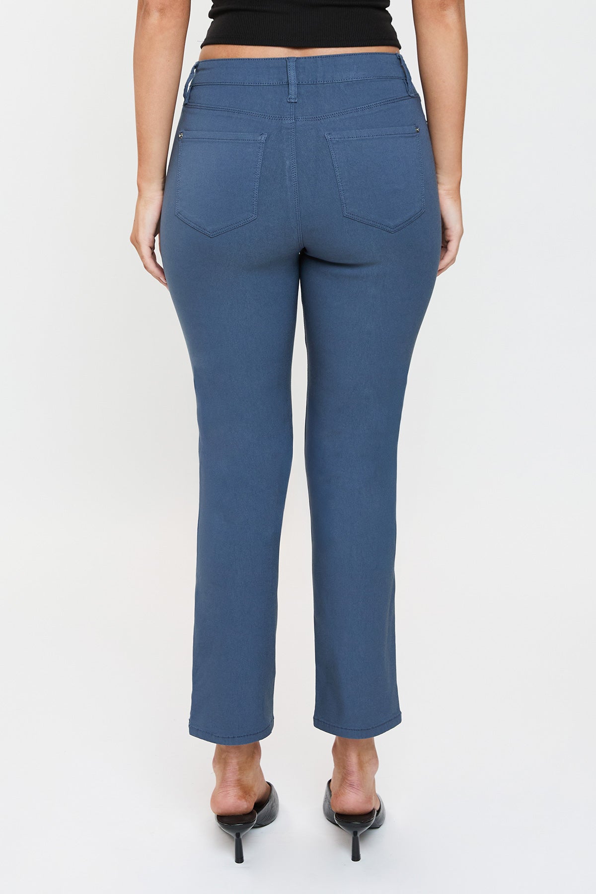 High Rise Hyperstretch Cropped Straight Pants, Pack of 6