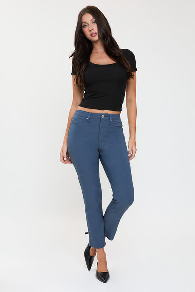 High Rise Hyperstretch Cropped Straight Pants, Pack of 6