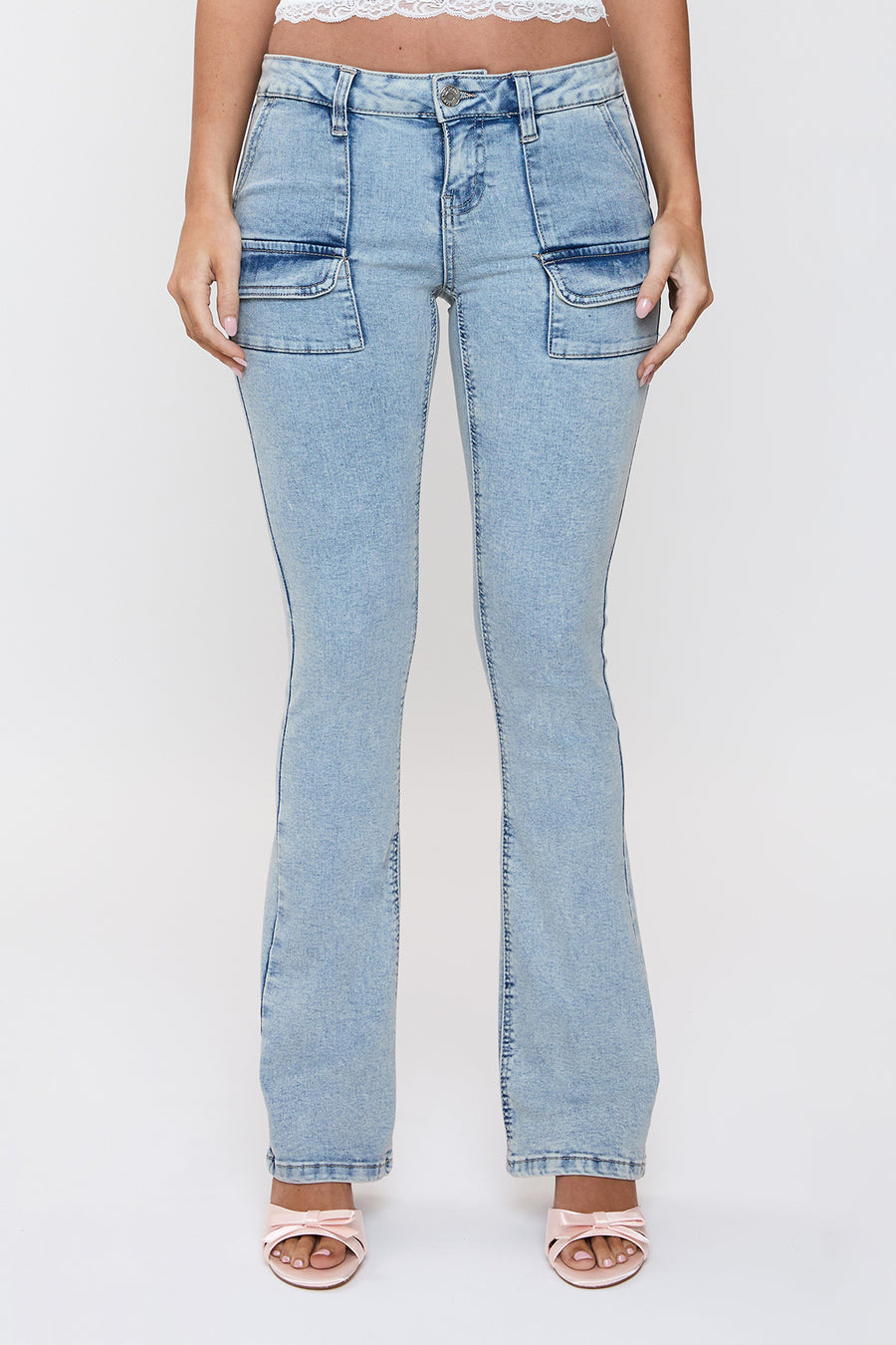 Junior Low Rise Porkchop Pocket Bootcut Jeans, Pack of 12