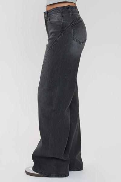 Bella Relaxed Rise Wide Leg Jeans with Seaming Detail, Pack of 12