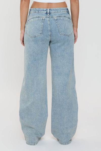 Bella Relaxed Rise Wide Leg Jeans with Seaming Detail, Pack of 12