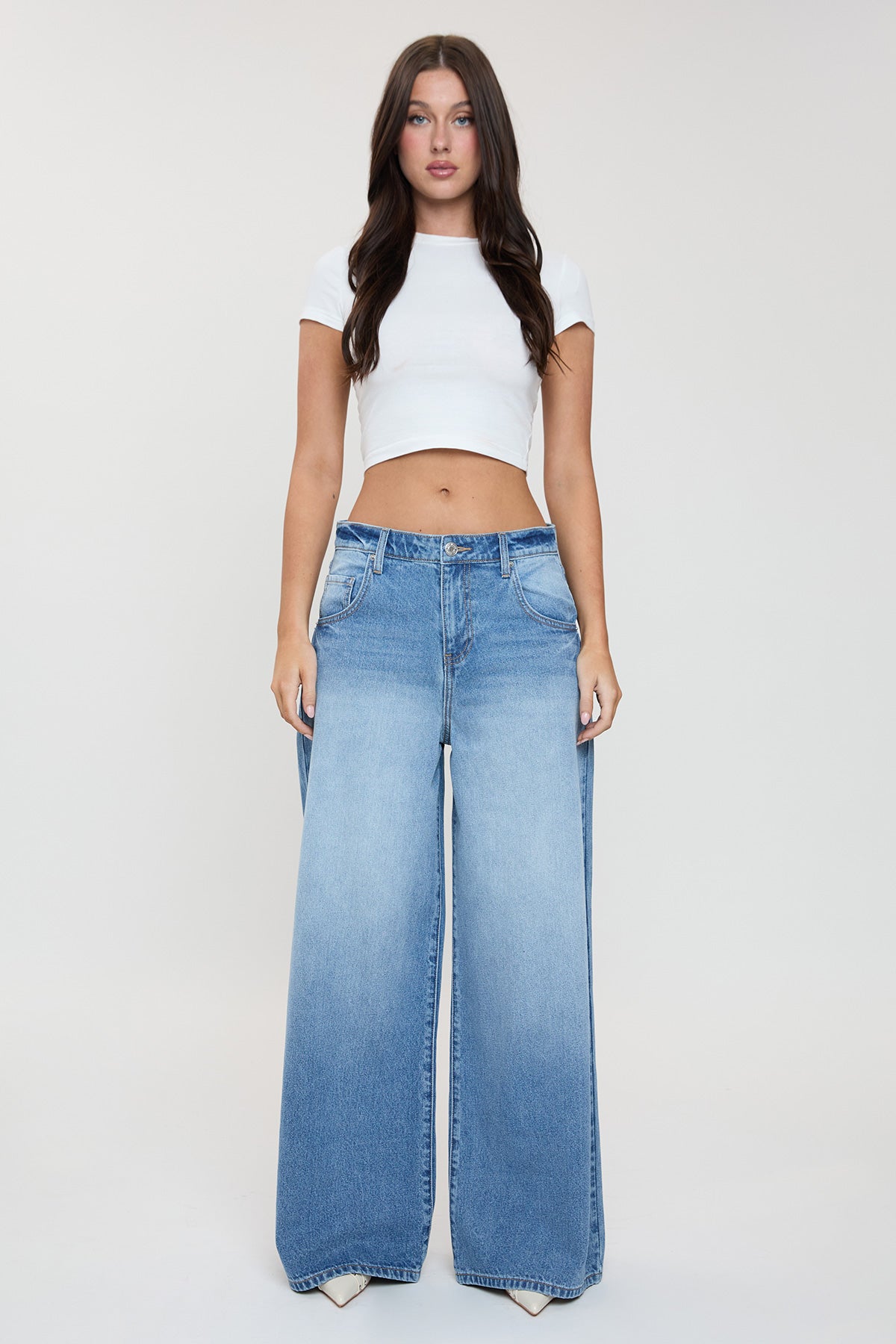 Billie Relaxed Rise Baggy Wide Leg Jeans, Pack of 12