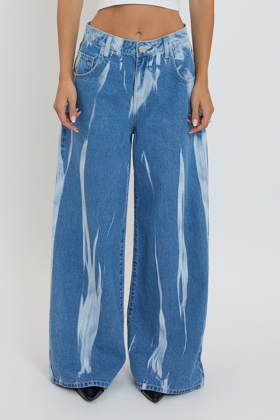 Junior Billie Relaxed Rise Baggy Wide Leg Jeans, Pack of 12