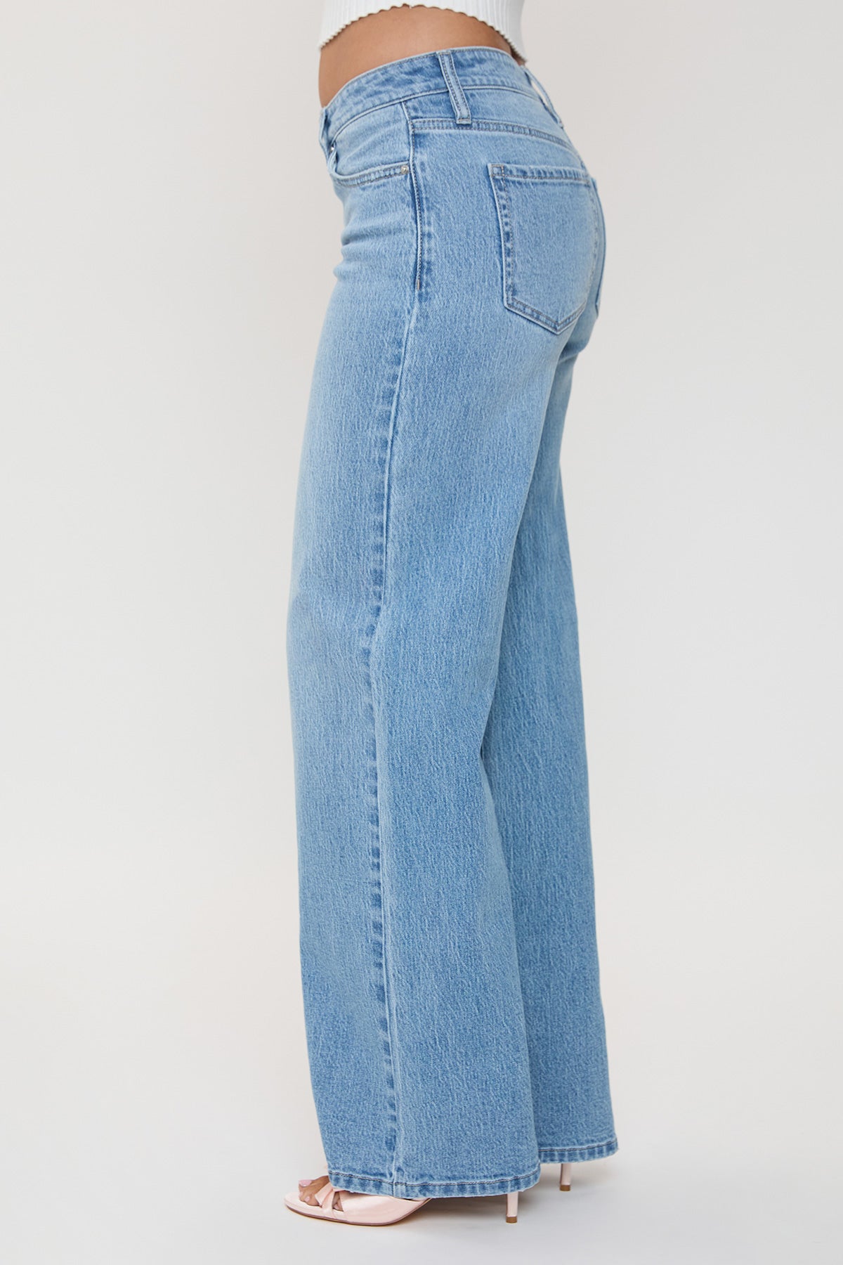 Bella Asymmetrical Relaxed Rise Wide Leg Jeans, Pack of 12