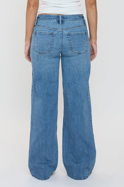 Bella Asymmetrical Relaxed Rise Wide Leg Jeans, Pack of 12