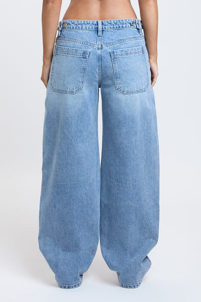 Moto Baggy Barrel Jeans with Seam Detail, Pack of 12